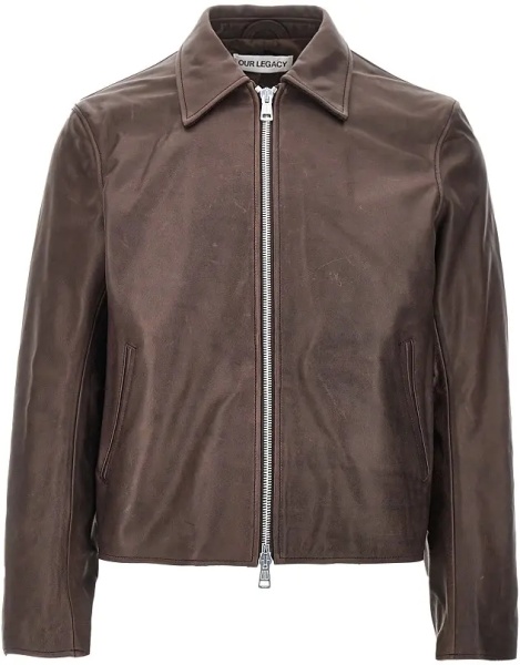 Geaca de Piele Waxed leather jacket