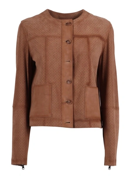 Geaca de Piele WOMAN GOAT SUEDE LEATHER JACKET