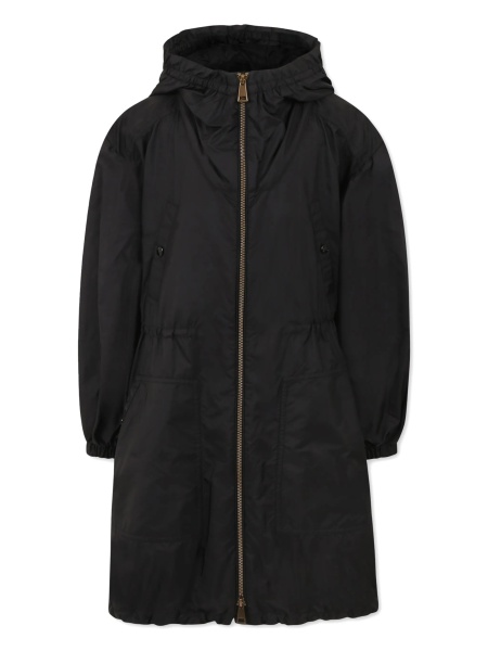 Geaca de ploaie Moncler neagra din poliamida