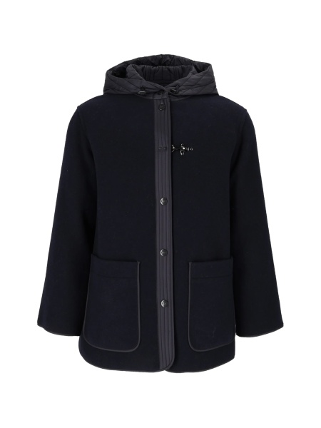 Geaca Oversize Fay albastra din polyester si poliamida