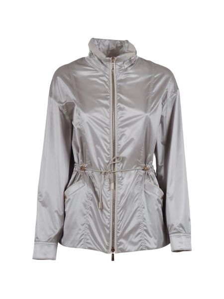 Geaca Parka Moorer gri din polyester