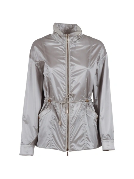 Geaca Parka Moorer gri din polyester