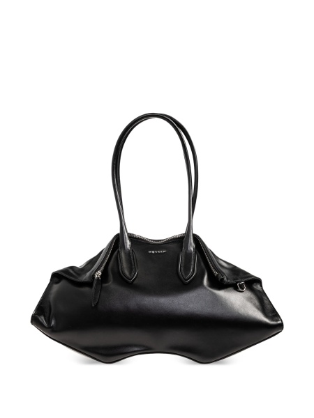 Geanta de mana Alexander McQueen neagra din piele
