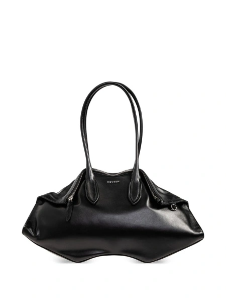 Geanta de mana Alexander McQueen neagra din piele