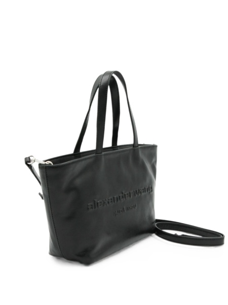 Geanta de mana Alexander Wang neagra din piele
