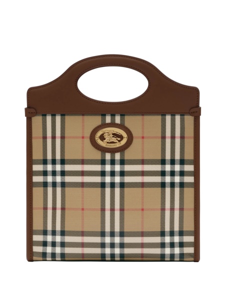 Geanta de mana Burberry neutra din bumbac