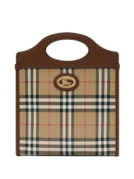Geanta de mana Burberry neutra din bumbac