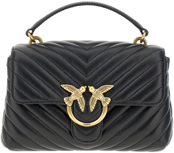 Geanta de mana Chevron nappa leather mini Love Lady Puff bag