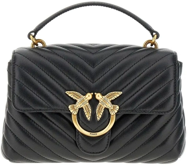 Geanta de mana Chevron nappa leather mini Love Lady Puff bag