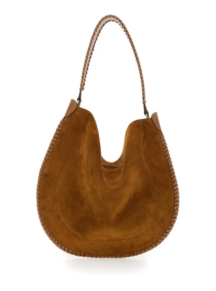 Geanta de mana Crossbody bag 'Oskan Hobo' with Removable Pouch in Brown Suede for Women