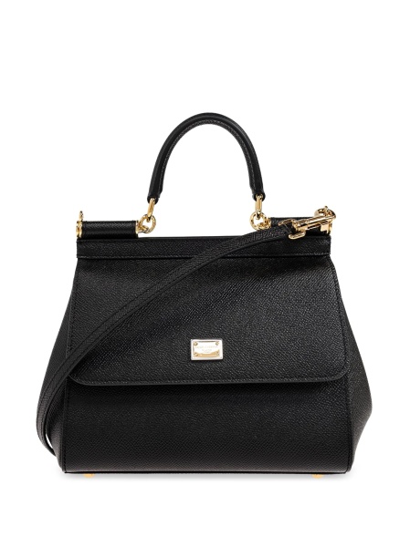 Geanta de mana Dolce & Gabbana Sicily neagra din piele