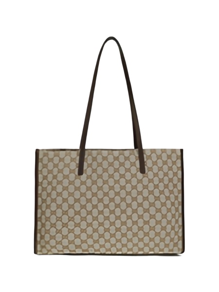 Geanta de mana Gucci maro din material textil