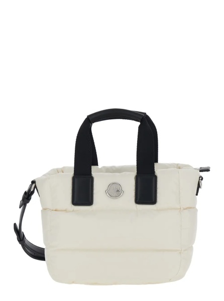 Geanta de mana Handbag 'Karadoc' Mini with Adjustable and Removable Shoulder Strap in White Tech Fabric for Women