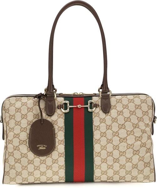 Geanta de mana Large Horsebit Web top Handle Bag