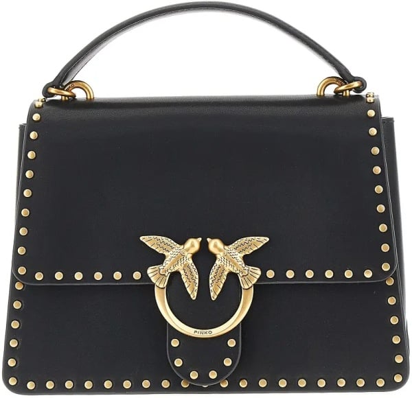 Geanta de mana Leather bag with Love Birds buckle