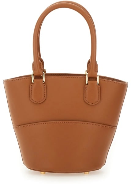 Geanta de mana Leather Tote Bag With Charm