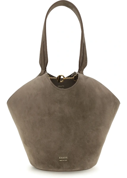 Geanta de mana Mini Lotus Suede Handbag