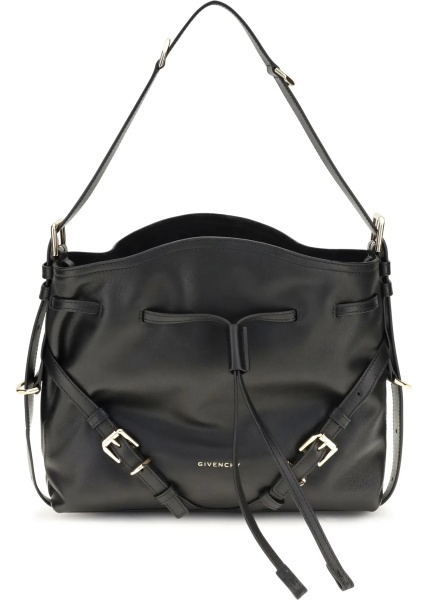 Geanta de mana Small Voyou Bucket Handbag in glossy leather