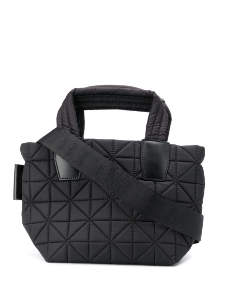 Geanta de mana VEECOLLECTIVE neagra din piele si nylon