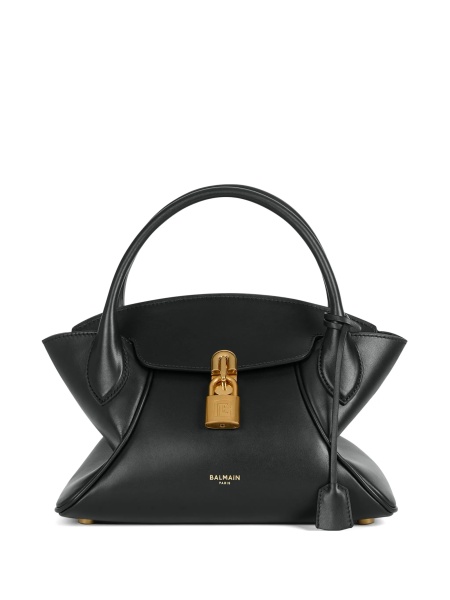 Geanta de umar Balmain neagra din piele