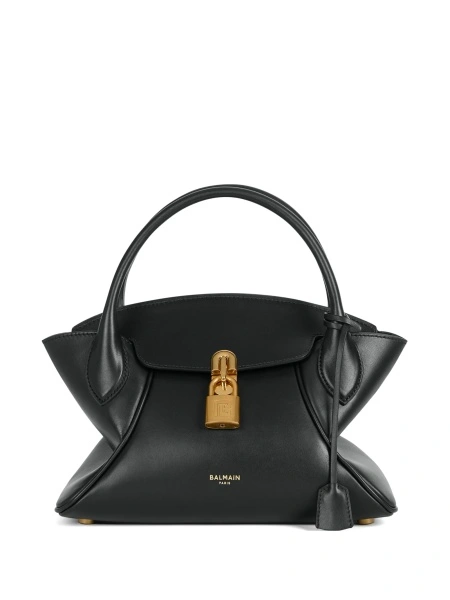 Geanta de umar Balmain neagra din piele