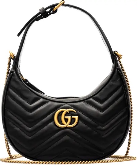 Geanta de umar GG Marmont mini half moon bag