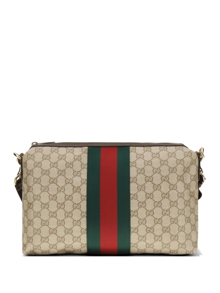 Geanta de umar Gucci neutra din material textil si piele