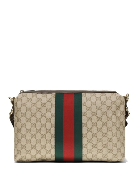 Geanta de umar Gucci neutra din material textil si piele