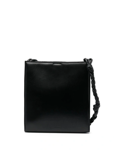Geanta de umar Jil Sander neagra din piele