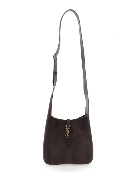 Geanta de umar LE 5 A 7 SUPPLE CROSSBODY BAG SUEDE SATIN