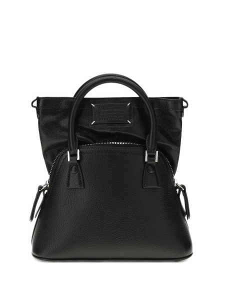 Geanta de umar Maison Margiela 5ac neagra din piele