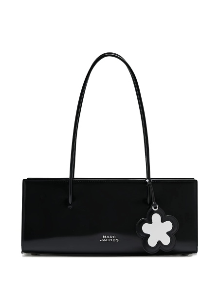 Geanta de umar Marc Jacobs neagra din poliuretan