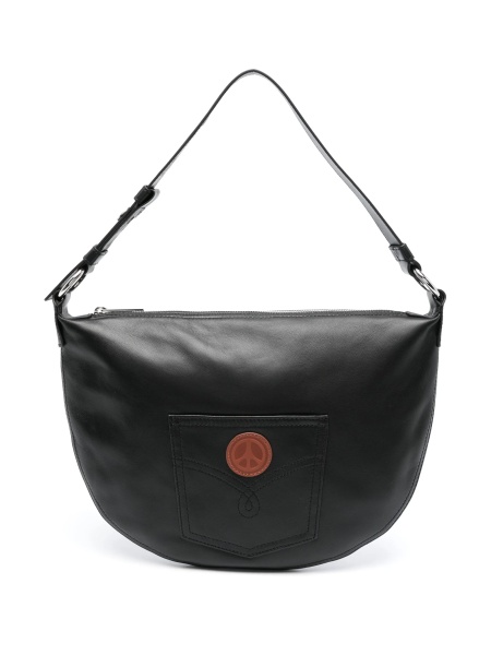 Geanta de umar MOSCHINO JEANS neagra din piele