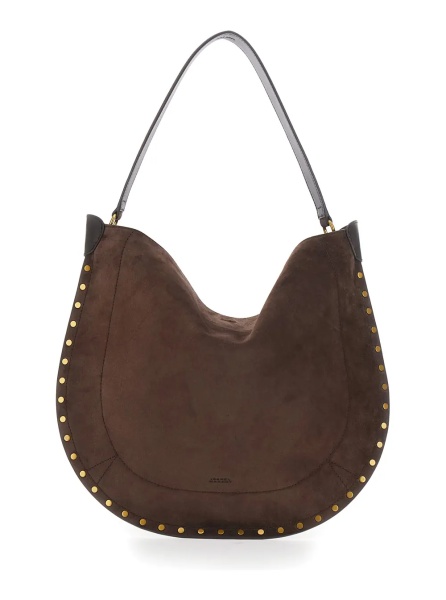 Geanta de umar Oskan Hobo Bag characterized by a soft design and a sophisticated look in brown for women