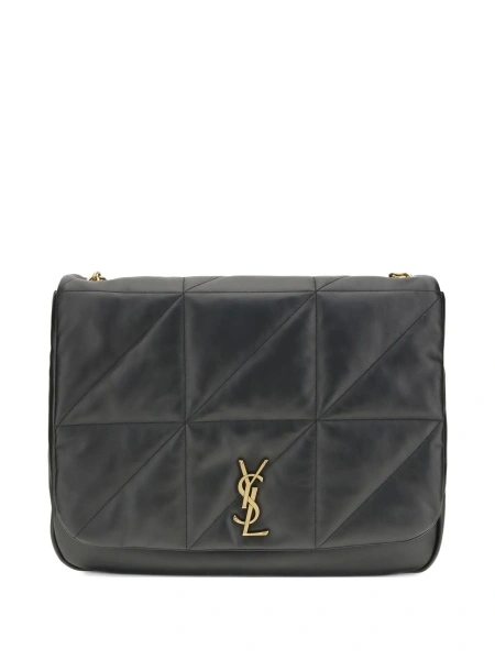 Geanta de umar Saint Laurent neagra din piele