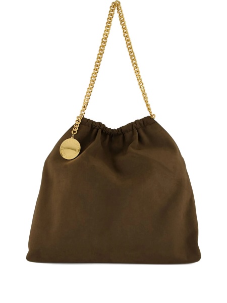 Geanta de umar Stella McCartney falabella maro din poliamida si polyester