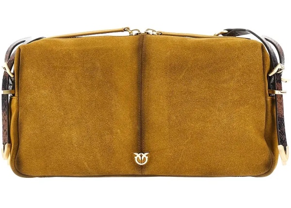 Geanta de umar Suede leather medium 'Keeper' shoulder bag
