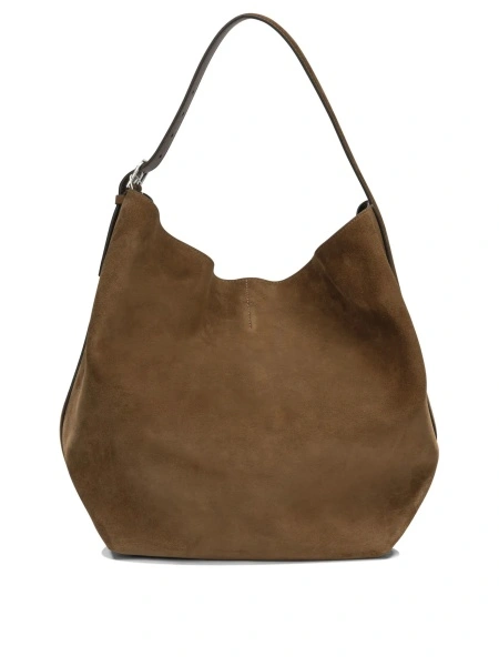 Geanta de umar TOTÊME Suede medium shoulder bag