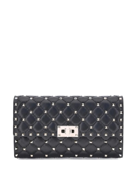 Geanta de umar Valentino Garavani Rockstud neagra din piele