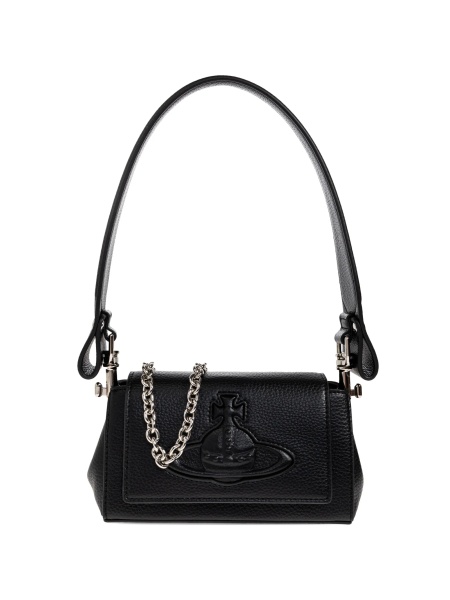 Geanta de umar Vivienne Westwood neagra din poliuretan