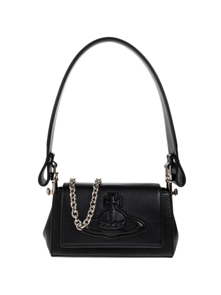 Geanta de umar Vivienne Westwood neagra din poliuretan