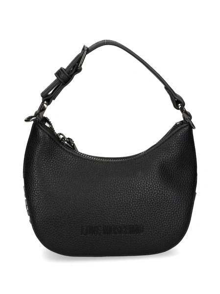 Geanta mini Moschino neagra din poliuretan