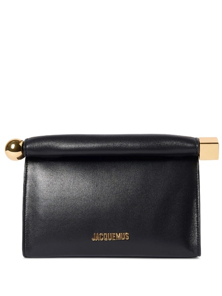 Geanta plic JACQUEMUS neagra din piele