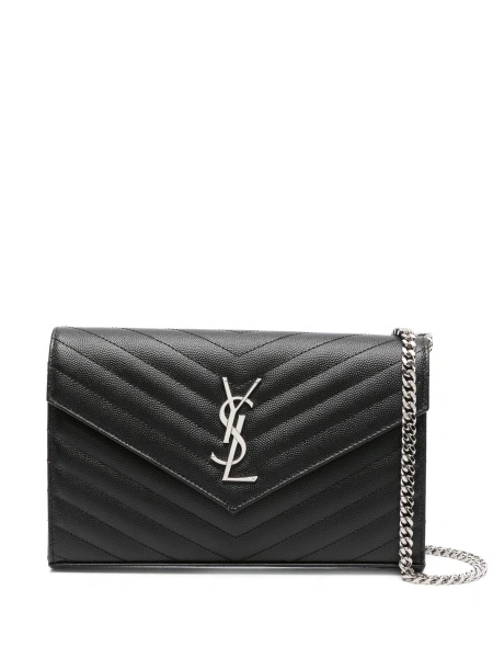 Geanta plic Saint Laurent neagra din piele