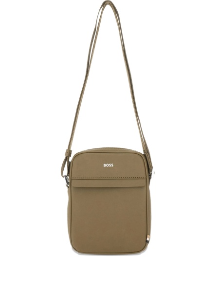 Geanta tip postas Hugo Boss neutra din piele