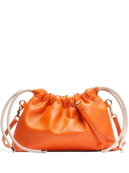 Geanta tip postas N°21 portocalie din piele nubuck