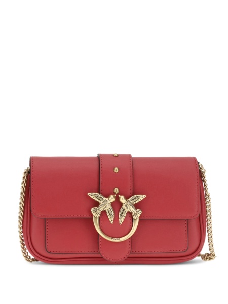 Geanta tip postas Pinko rosie din piele