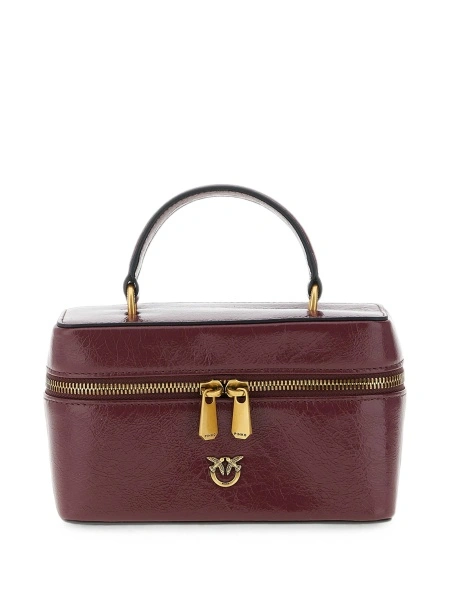Geanta tip postas Pinko rosie din piele
