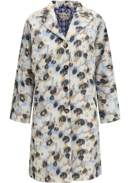 Geci Printed button parka Coat