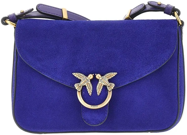 Genti 'Mini Love Bag Satchel' suede leather bag